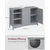Songmics Kopalniška omarica 90x30x60 cm bela