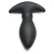 ThunderPlugs Rim Slide 10X Sliding Ring Silicone Butt Plug with Remote Black