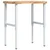 Radni stol 80x60x(73-99,5) cm masivno drvo bagrema pravokutni