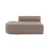 Atelier del Sofa Ugaona garnitura Mora X-Oval-L1-O1-O1-R1, 320x235x69 cm, Smeđa