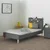 Homestyle4U Posteljni okvir, 90x200 cm, siva