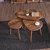 Hanah Home Set klub stolova Alvin, 3 komada, Boja oraha