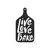 WallXpert metalni zidni ukras KITC-DEC-4001, daska za sečenje sa natpisom „Live Love Bake”, 40 x 30 cm, crni