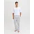 JACK & JONES Obleka za doma JACLUCA siva/črna/bela