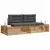 Set vanjskih sofa Prirodna i antracit 203,5 x 83 x 73 cm