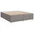 Vidaxl Box spring postelja z vzmetnico taupe 180x200 cm blago