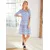 heine Obleka kraljevo modra/bela