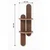 HANAH HOME Zidna polica Artmtkwll4 Wenge