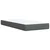Vidaxl Box spring postelja z vzmetnico temno siva 90x200 cm blago