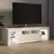 TV ormarić s LED svjetlima bijeli 140 x 36,5 x 40 cm