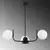 Opviq Luster Antler-13767, 53cm, IP20, Belo-crni