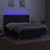 Vidaxl Box spring postelja z vzmetnico LED črna 180x200 cm blago