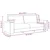 Vidaxl Trosed črne barve 220x77x82 cm blago