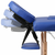 VIDAXL modra zložljiva masažna miza s 3 območji in lesenim okvirjem