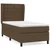 vidaXL vidaXL Box spring postelja z vzmetnico temno rjava 80x200 cm blago, (20930123)