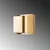 Opviq Zidna lampa Bera-15306, 15x15x11cm, IP20, Zlatna boje