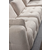 ATELIER DEL SOFA Amaris 2 Seater With Pouffe Beige ugaona sofa
