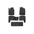 Element Tipske gumene patosnice Nissan Patrol (2010+), 4 komada, Crne