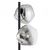 Brilagi - Podna lampa VULCANO 3xG9/8W/230V crna/zadimljena crna