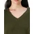 VERO MODA Pulover VMILSE temno zelena