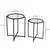 Hanah home Klub sto S412 50x60??x50cm Crni