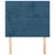 Vidaxl Vzglavje postelje temno modro 100x5x118/128 cm žametno