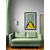 Plakat s paspartujem abstrakten vrh hriba - 40x60 white