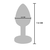 ToyJoy Buttocks The Glider Vibrating Metal Buttplug Small Silver