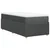 Vidaxl Box spring postelja z vzmetnico temno siva 90x200 cm blago