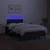 Vidaxl Box spring postelja z vzmetnico LED črna 120x190 cm blago