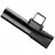 Baseus CATL41-01 USB-C/3,5mm Jack razdelilec črn