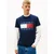 Tommy Jeans Majica marine/rdeča/bela