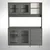 Hanah Home Višenamenska komoda Grano 140, 140 x187 x40 cm, Antracit