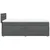 vidaXL vidaXL Box spring postelja z vzmetnico temno siva 90x200 cm blago, (21291097)