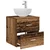 Umivaonik s policom Staro drvo 49,5 x 41 x 64,5 cm