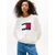 Tommy Jeans Majica mornarska/brusnica/bela