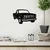 Wallity Zidna dekoracija Ford F150 Pickup Truck 1980, 60 x 37 cm, Crna