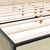 Vidaxl Posteljni okvir sonoma hrast 180x200 cm inž. les in kovina