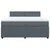 Vidaxl Box spring postelja z vzmetnico temno siva 180x200 cm žamet