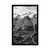 Plakat čudovita gorska panorama v črnobeli varianti - 60x90 no frame