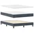 Vidaxl LED Box Spring Postelja Temno siva 140 x 190 cm Žamet