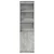 Visoka komoda siva betona 50x35x180 cm od konstruiranog drva