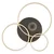 Globo 48466-54 - LED prigušiva plafonska svetiljka INVERTINA 54W/230V 90x70 cm crna + daljinski upravljač