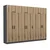 Hanah Home Garderober Kale-5204, 315x235x52 cm, Orah