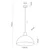 TK Lighting Visoka svetilka Oslo, rjava, kovina, O 34 cm, E27 - Dnevna soba / jedilnica - Sodobni - rjava, temno lesena