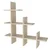 Hanah Home Zidna polica Juke, 81,8x80x18 cm,Krem