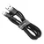 BASEUS Cafule Lightning USB kabel 2.4A 0.5m (sivo-črn)