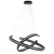 Rabalux Zadie LED luster 70 cm 80 W daljinski upravljač crna 72052
