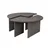 Hanah Home Klub sto Moira, O90x41cm, Sivi