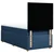 Vidaxl Box spring postelja z vzmetnico modra 80x200 cm blago